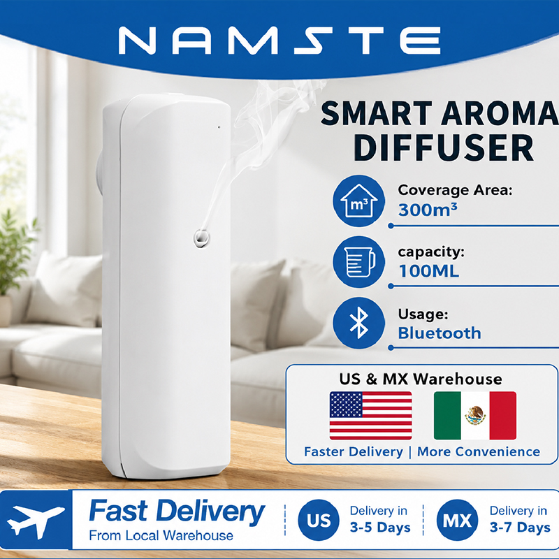 Home Fragrance Oud - NAMASTE Aromatik Yağ Difüzörü Bluetooth Koku