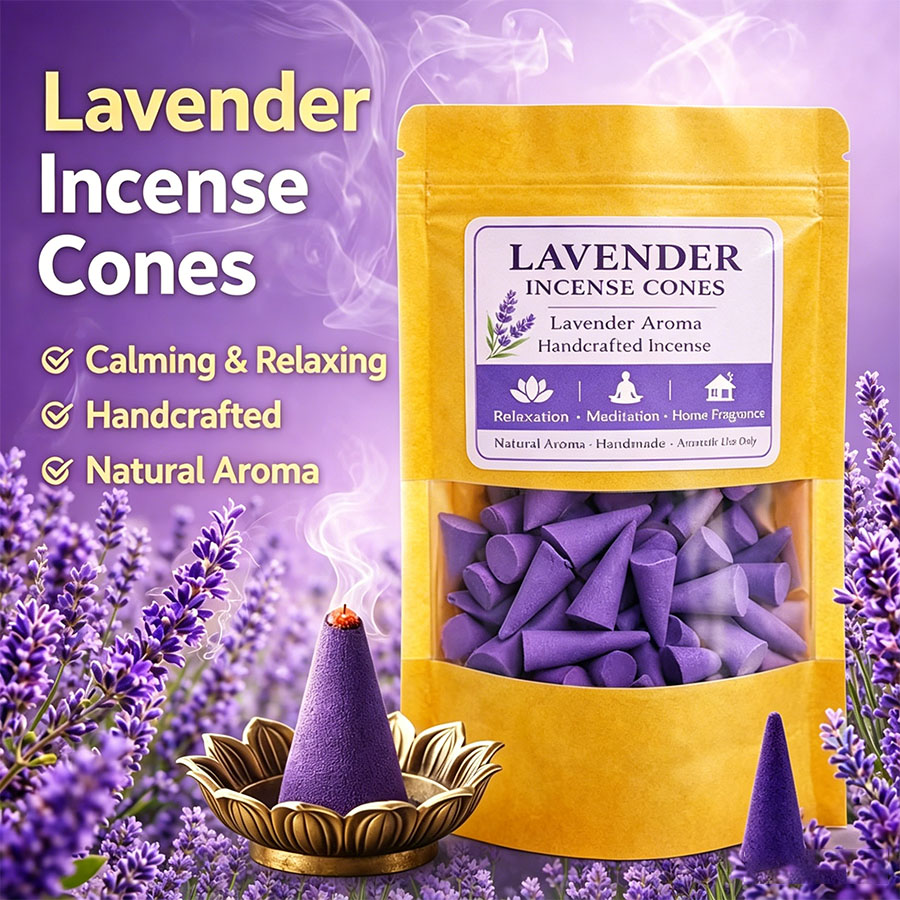 Home Fragrance Vanilla - Premium Lavanta Aromaterapi Konileri, Doğal Olarak